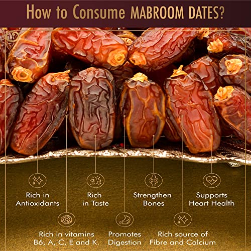 Image of Occasions Premium Mabroom Dates 1000 grams - Mabroom Khajoor, Fresh Mabroom khajur, Saudi Arabia khajur | Saudi Arabian Dates | Rich in Nutrients | Low GI snack | Best for fasting