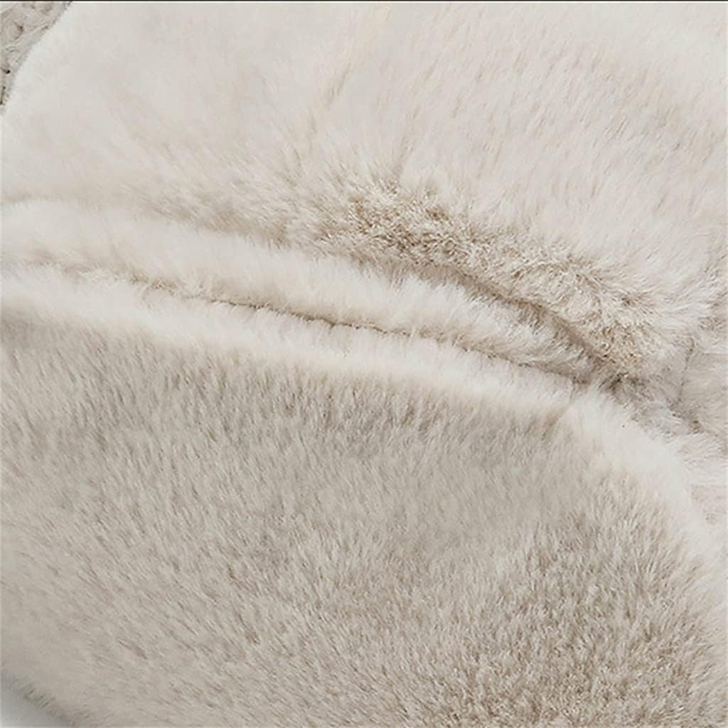 Winter Cycling Ski Hat Warm Earmuffs Thicken Plush Ear-flapped Hat for Men Women Windproof Cap(Dark Pink)