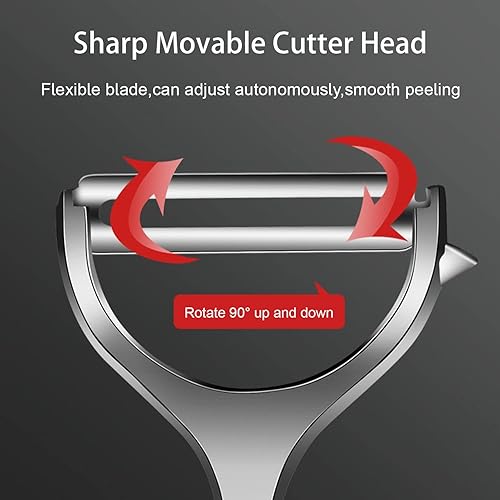 Miniatura 2 de Pelador de verduras de acero inoxidable, peladores de verduras de manzana y patata para cocina