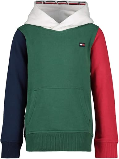 Comprar Sudadera para niño mayor con capucha y aplicación Tommy en verde de Tommy  Hilfiger de Next España