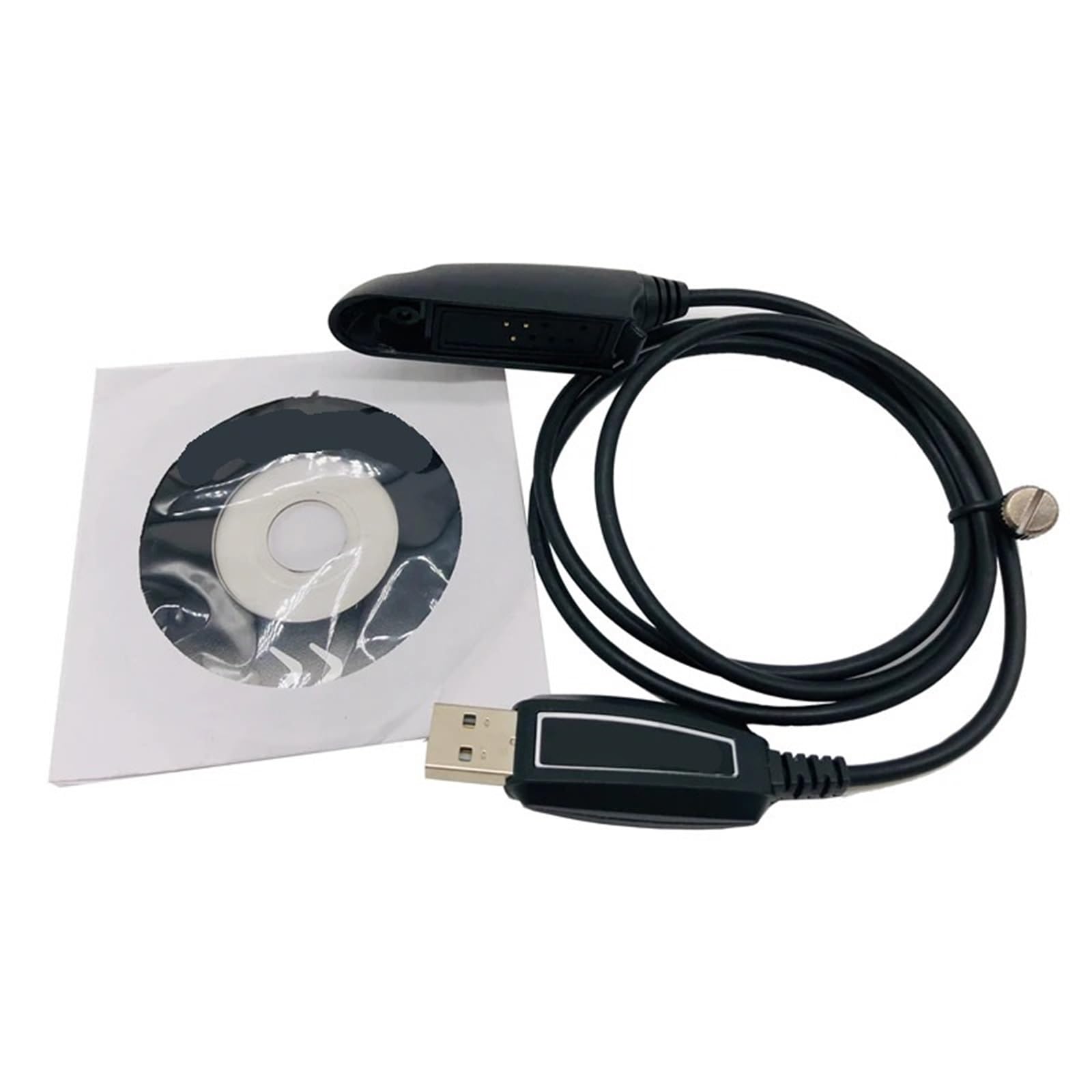 1 cable de datos de programación USB con software de CD para Walkie Talkie UV9R A-58 UV-9R Plus BF-9700 Walkie Talkie Accesorios