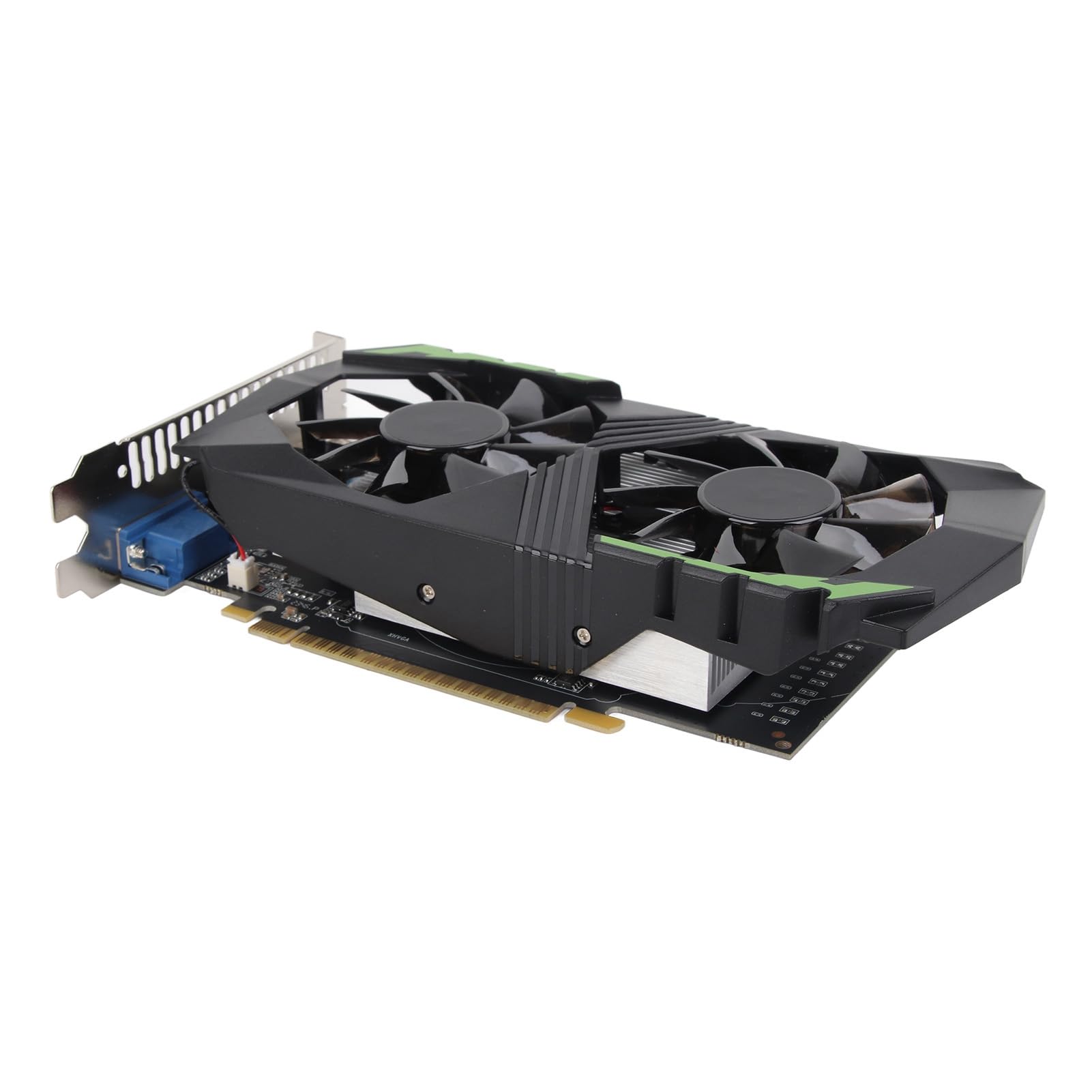 Karta Graficzna 128bit 4GB DDR5 1350MHz Akcesoria Komputerowe Podwójny Wentylator Stacjonarny o Wysokiej Wydajności Garnitur do Multimediów do Gier