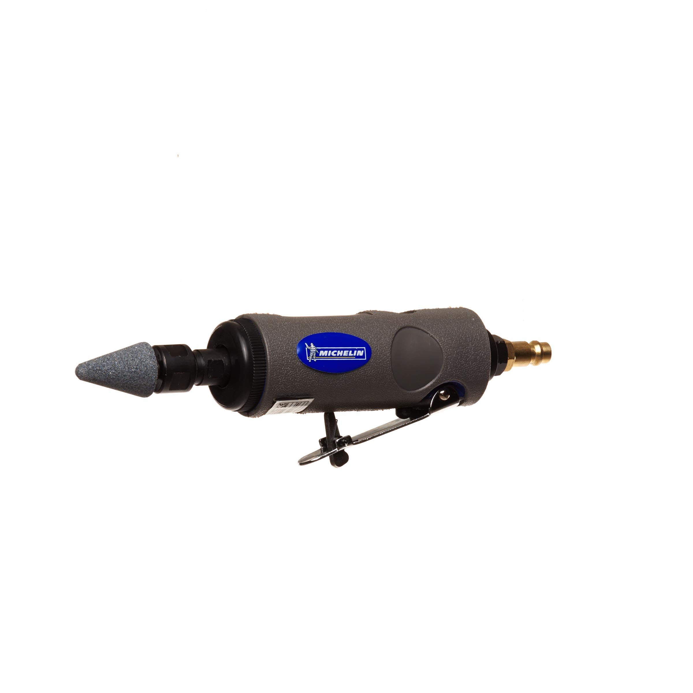 MICHELIN Coffret Meuleuse Droite - 10 Meules - 2 Mandrins - 2 Clés de Serrage - Consommation d'Air : 150-170 l/min - Pression d'Utilisation : 6 bar - Vitesse élevée de 25 000 tr/min