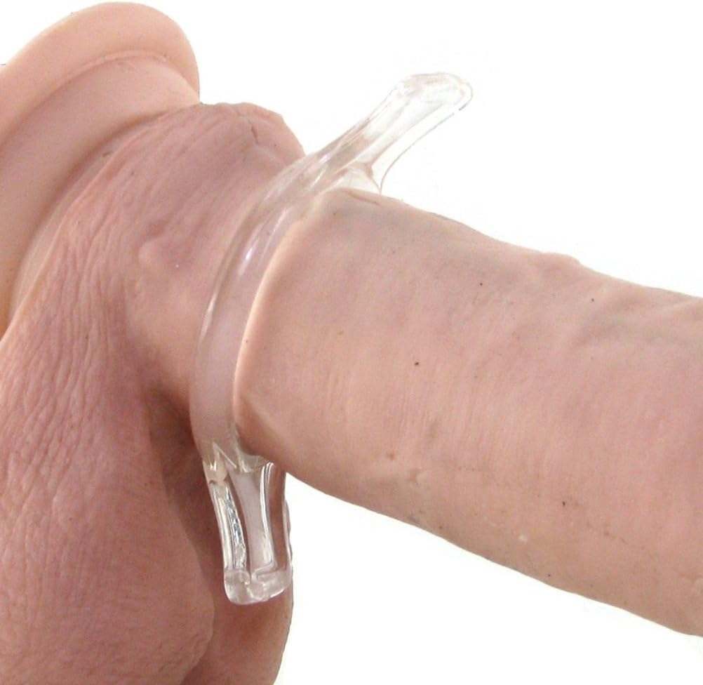 Doc Johnson Titanmen - 4 C-Ring Set - Helps Create Firmer and Thicker Erections - Side Tabs for Easy Removal and Adjustment - Clear