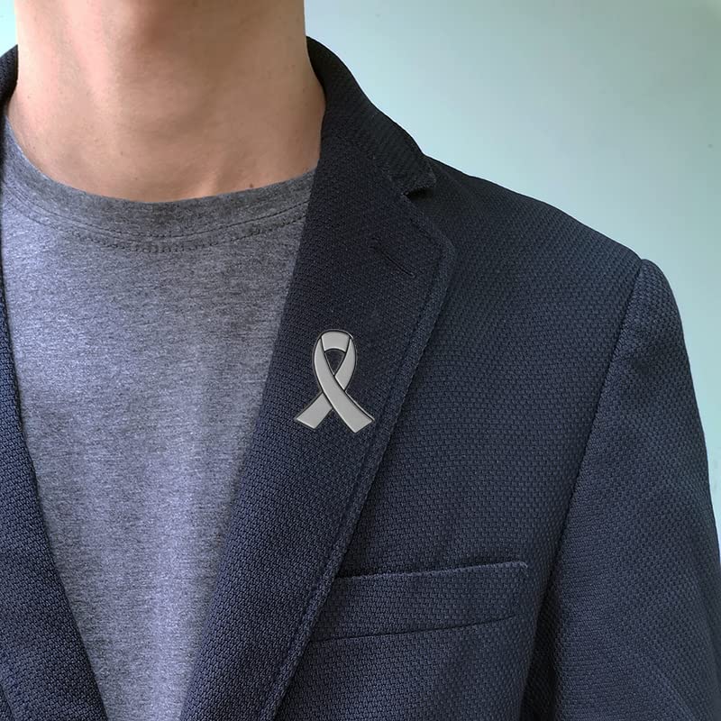 Image of Awareness Ribbon Pin Multicolor Cause Awareness Lapel Brooches