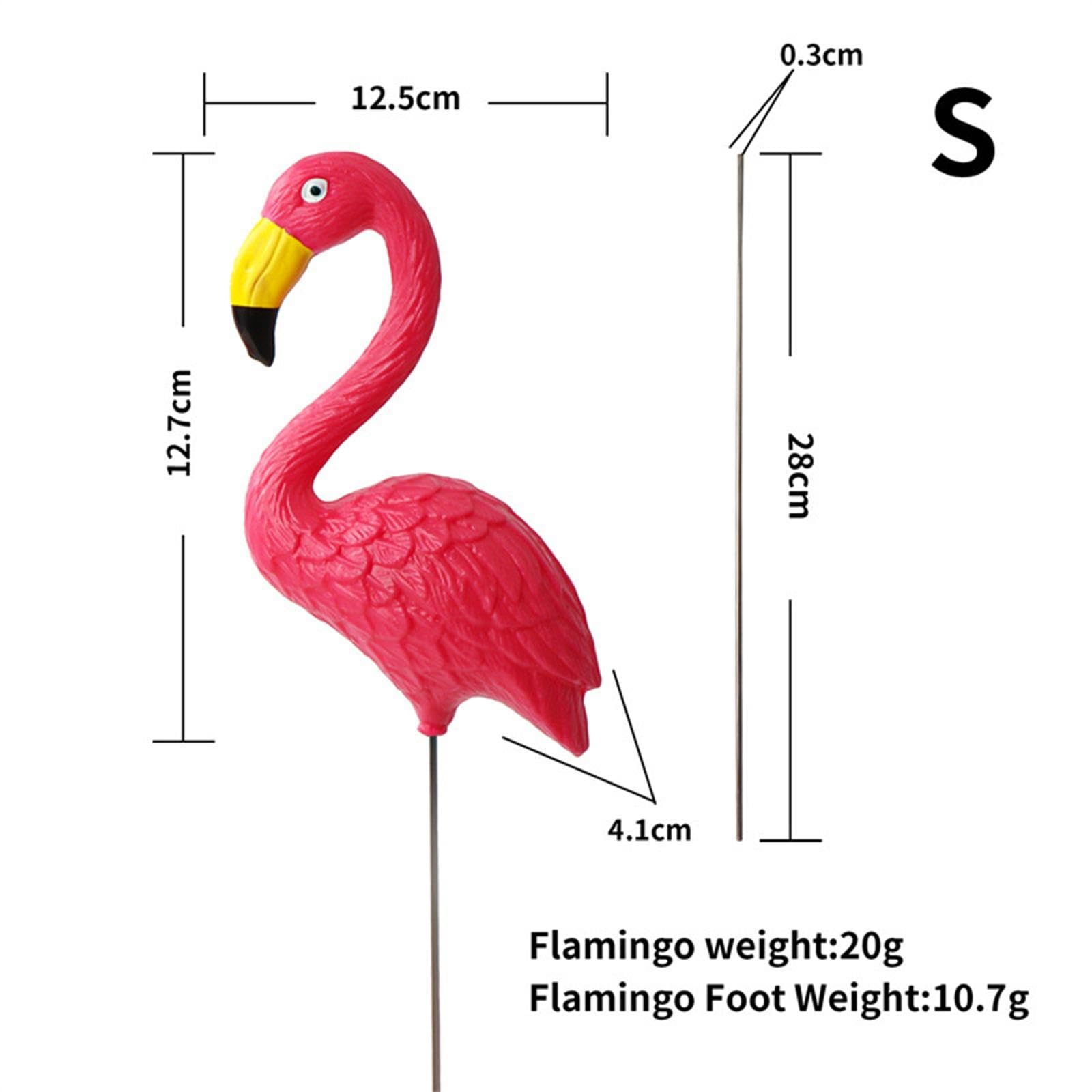 Niedliche Rosa Flamingo-Figur Aus Kunstharz – Perfekt Für Garten, Terrasse Oder Wohnzimmer (ca. 17 Cm)