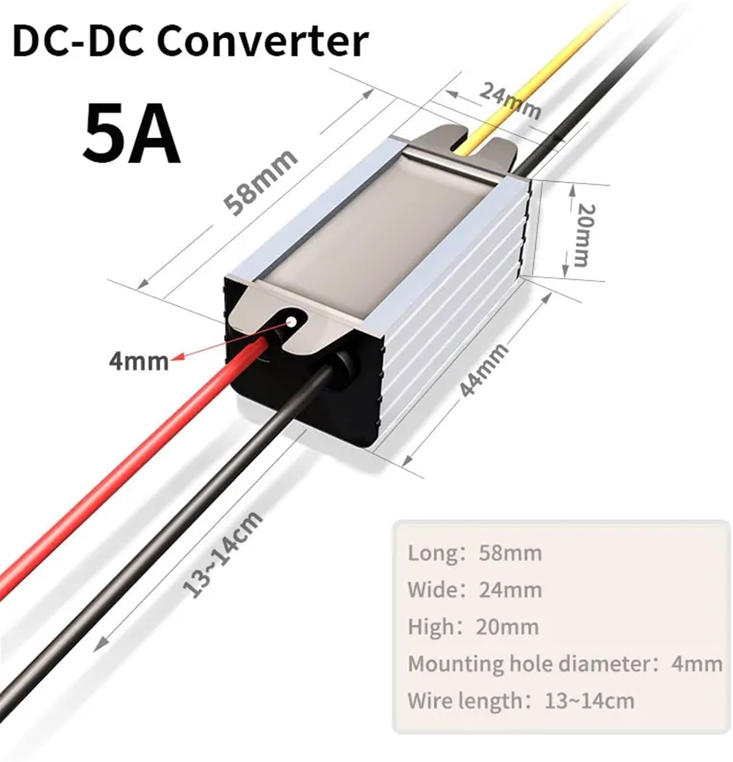 24V to 12V 13.8V 15V 19V Buck Converter Step-Down Module 1A 2A 3A 5A Step-Down Power Supply Voltage Regulation(5A,24V-12V)