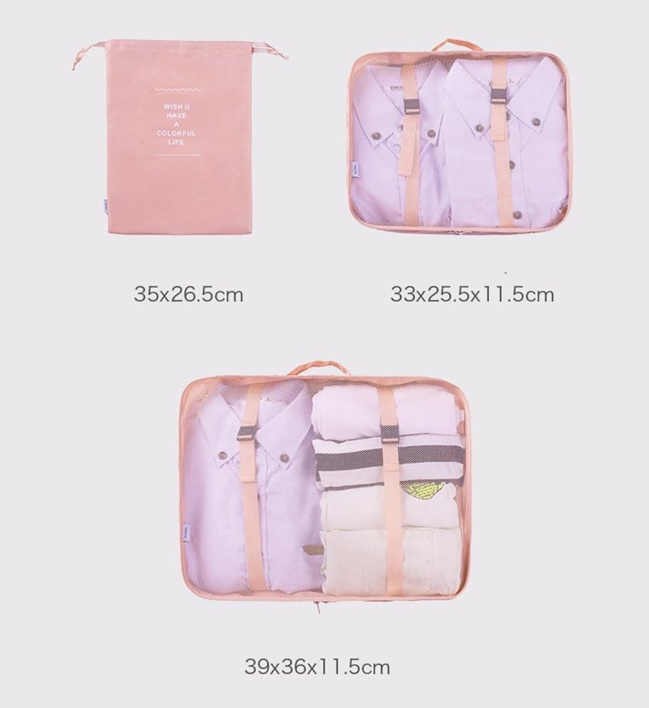 Rojeam Packing Cubes 7 Pcs Travel Luggage Organizer Packing Organizers Set