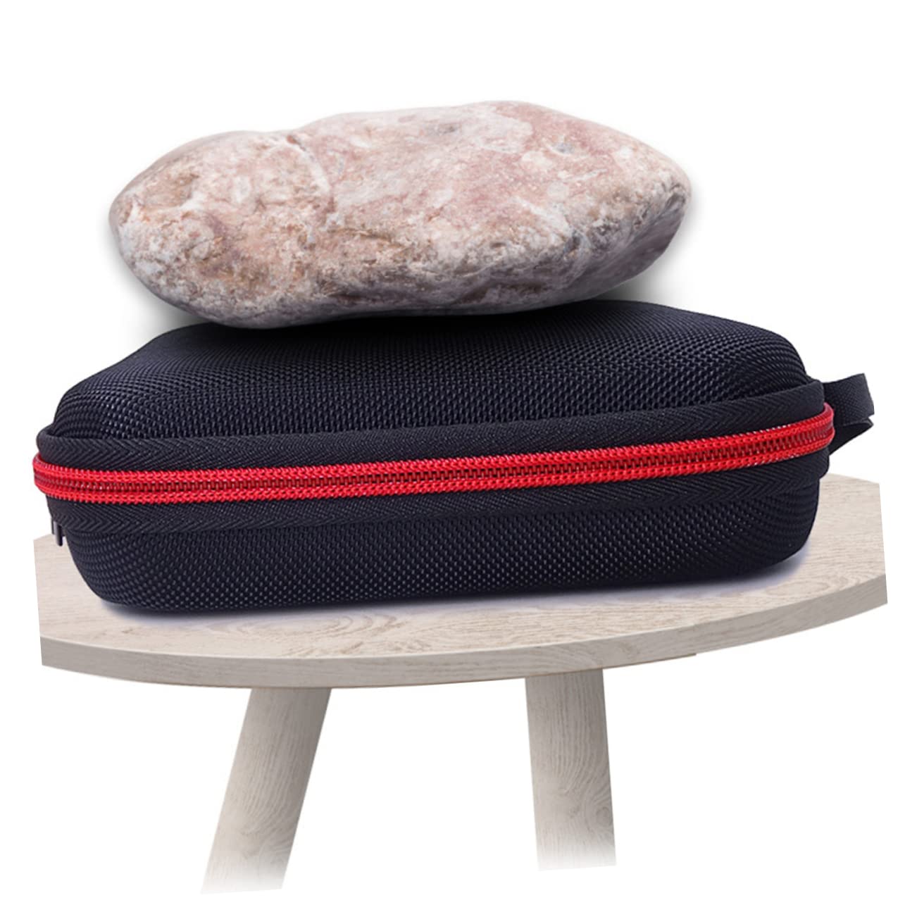 HEMOTON Pochette de Rangement Résistant aux Chocs Toucher Confortable Étui de Protection en Eva Noir Lecteur DVD pour Écouteurs et Câbles USB en Voyage