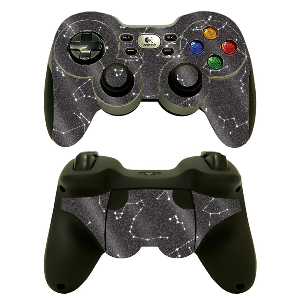 MightySkins Glossy Glitter Skin Compatible with Logitech Wireless Gamepad F710 - Constellations | Protective, Durable High-Gloss Glitter Finish | Easy to Apply and Change Styles | Made in The USA