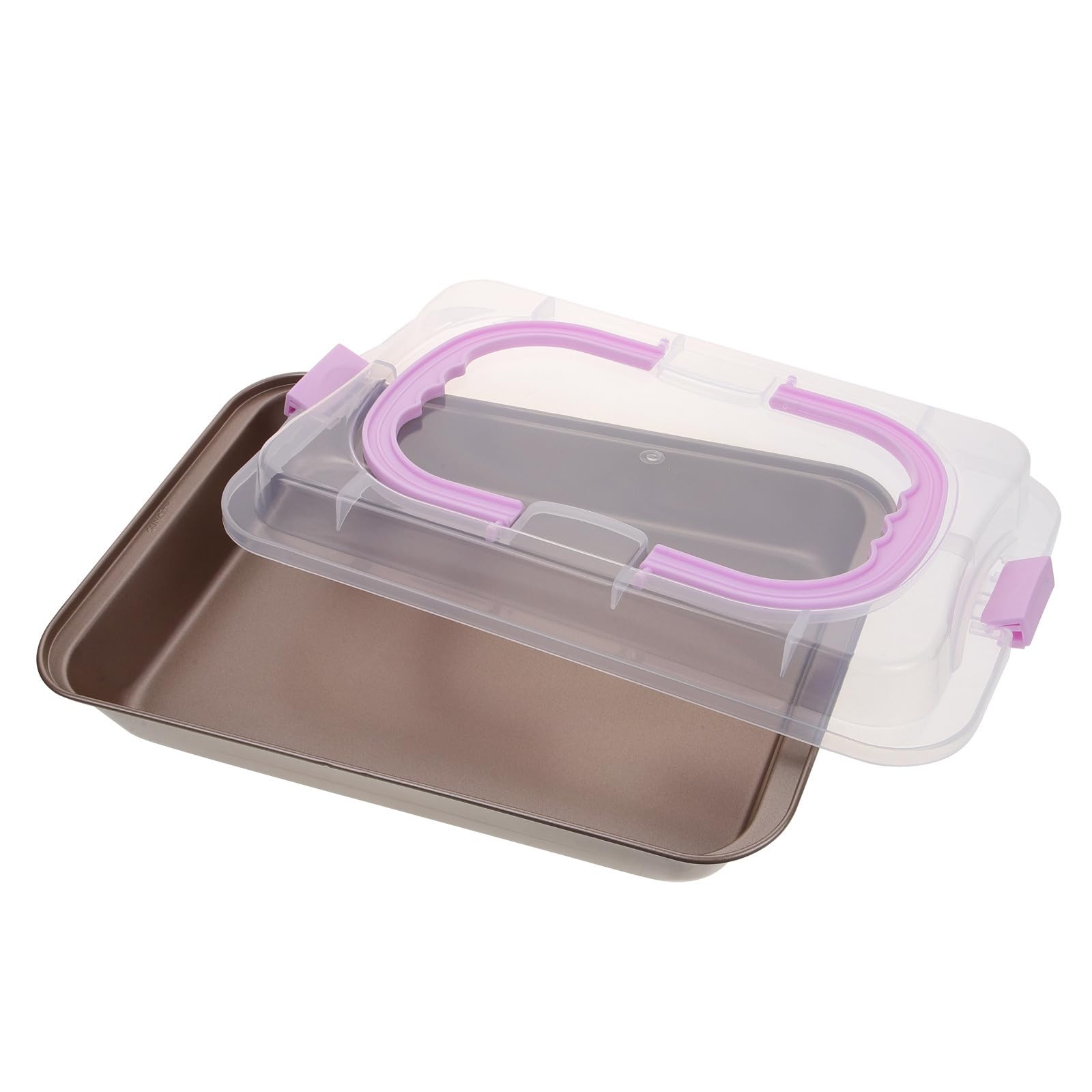 TOYANDONA Molde para Pastel, Molde Rectangular para Hornear Pasteles, Rectangular, Acero al Carbono y Pp, Antiadherente, Resistente al Desgaste, Bordes Lisos, para Panes y Pasteles, Horno