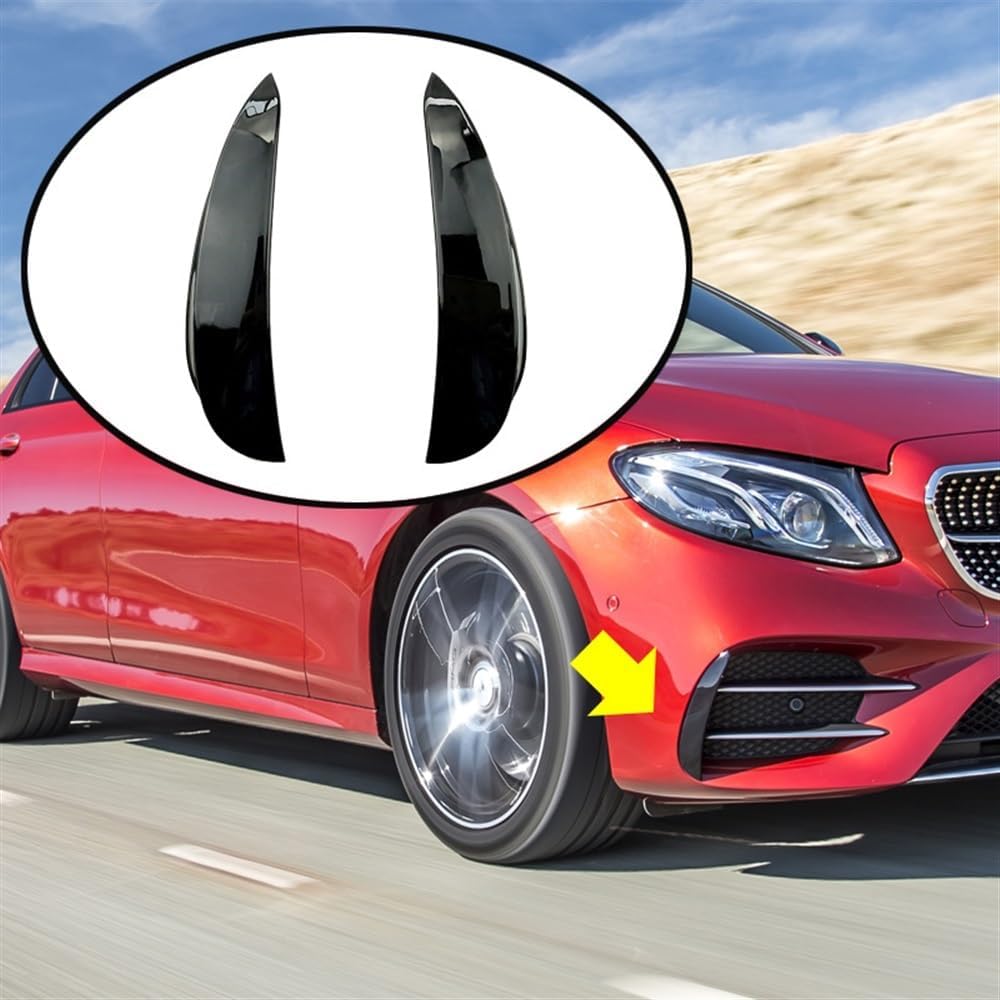 Car Air Vent Wind Knife, Air Vent Wind Knife Body Kits Compatible For Benz E Class W213 E180 C238 E43 E53 AMG 2016-2019(Carbon Fiber Look)