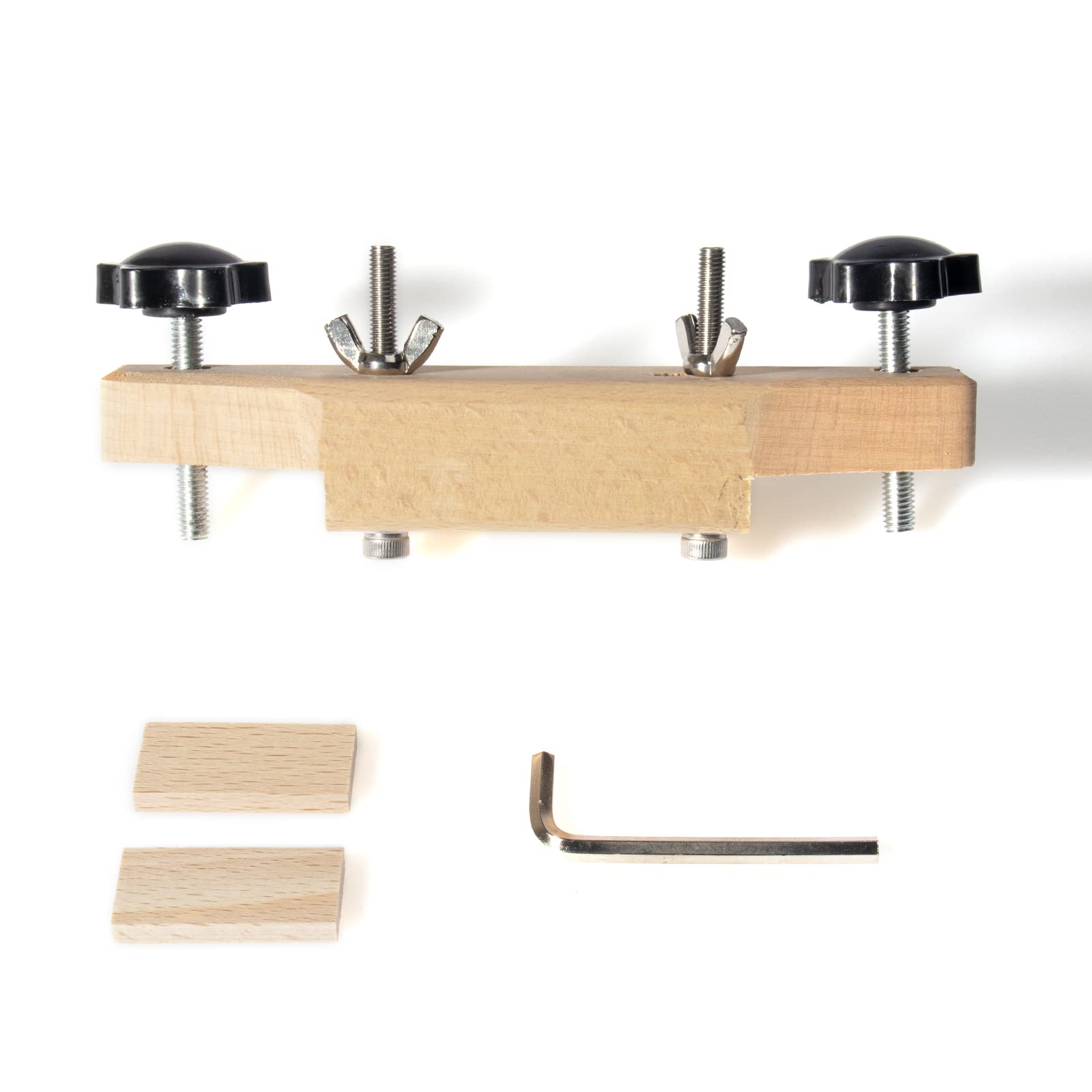 Cheerock Luthier Tools Acoustic Guitar Bridge Clamp Set with L Wrench, Professional Guitar Bridge Repair Tool Kit