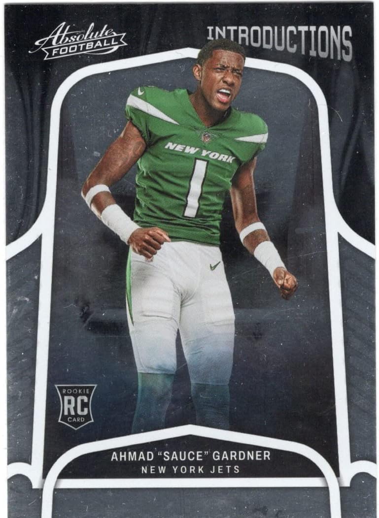 Ahmad Sauce Gardner Introductions Rookie Card Collectible Football Card - 2022 Panini Football Card #INT-18 (Jets)