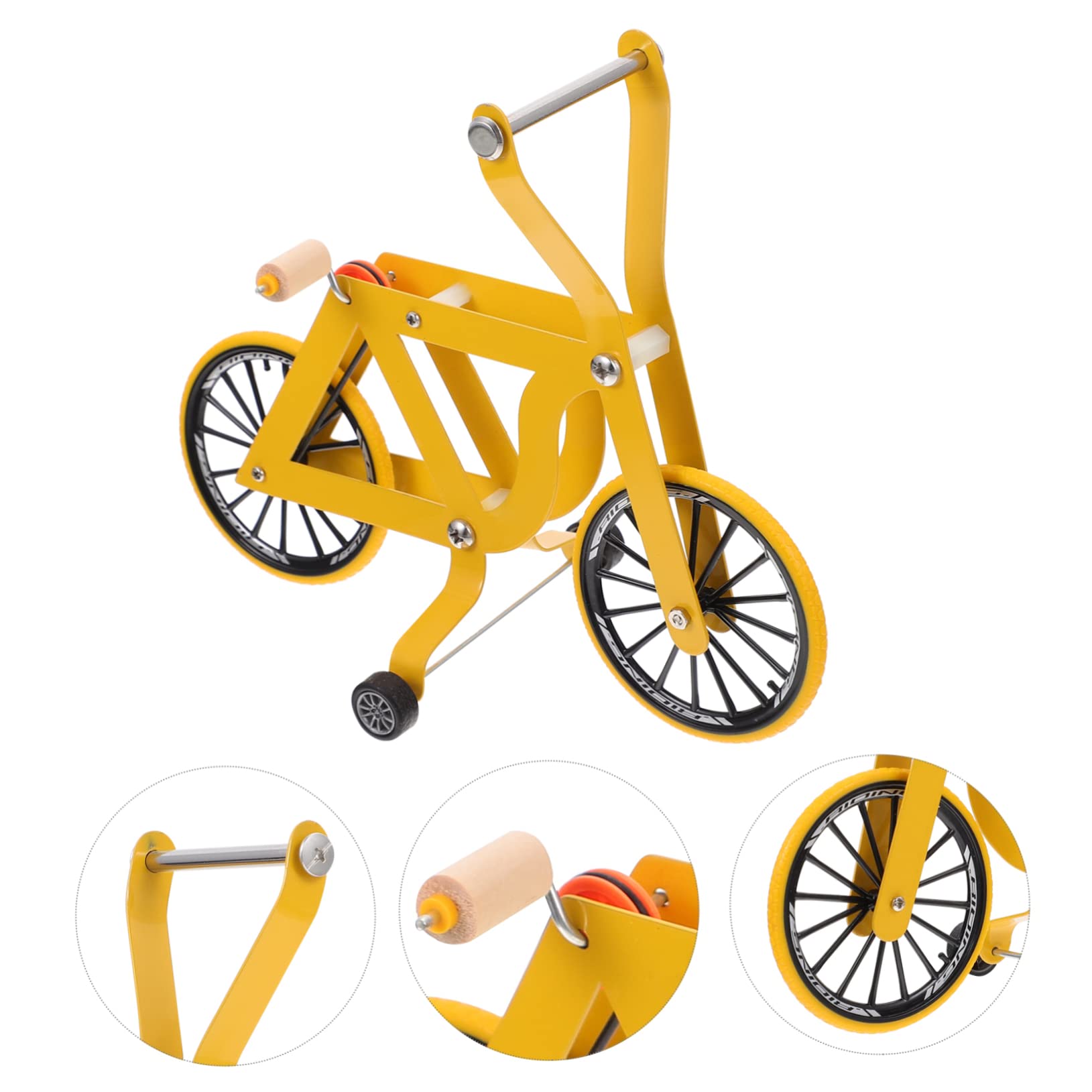Hohopeti Pappagallo Bicicletta Parrot Puzzle Pappagallo Pattini a rotelle Piccolo Bagno per uccelli Parrot Bike Uccelli Formazione Uccelli Distributore di acqua Uccelli Forniture per addestramento Ucc