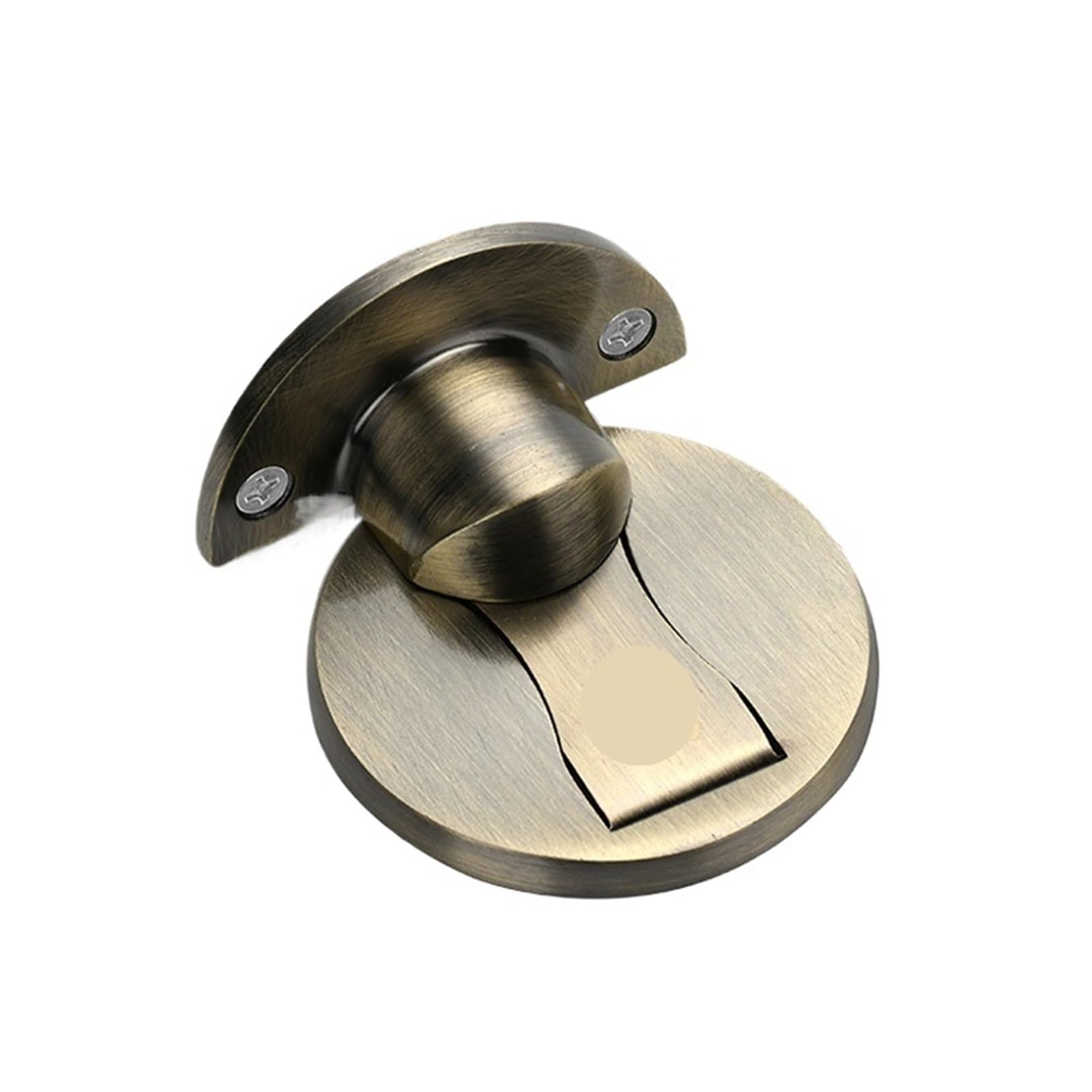 Xctdsvah Green Bronze Door Stop Magnetic Door Stops Stainless Steel Hidden Holders Catch Floor Nail-Free Furniture Hardware(Green Bronze)