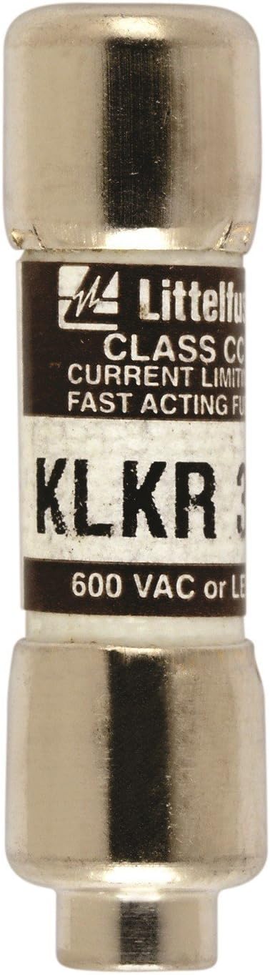 LITTELFUSE KLKR025 AMPS(25)-Volts(600/300), UL Class CC Fast-Acting Fuse