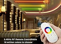 Vista 2 de YIHONG LED Wireless Remote ControllerRGB Remote Dimmer and WiFi Phone Adapter 2.4GHz RF Touch Screen Dimmer for 5050 3528 RGB Flexible LED Strip