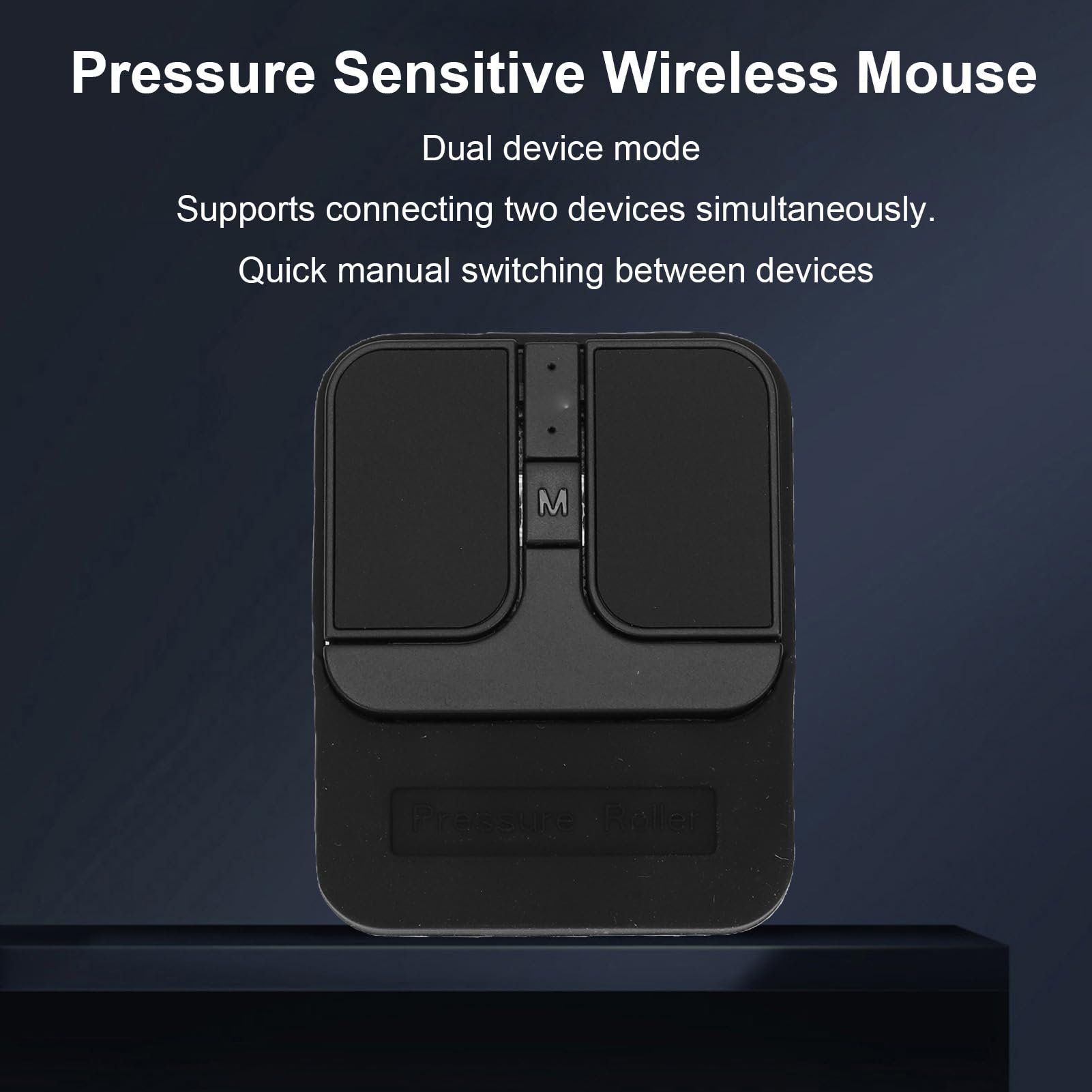 Yctze Mouse Bluetooth Compatto, Scorrimento Sensibile Alla Pressione Silenzioso, Connessione 3 in 1, for Lavoro Ufficio e Uso Quotidiano