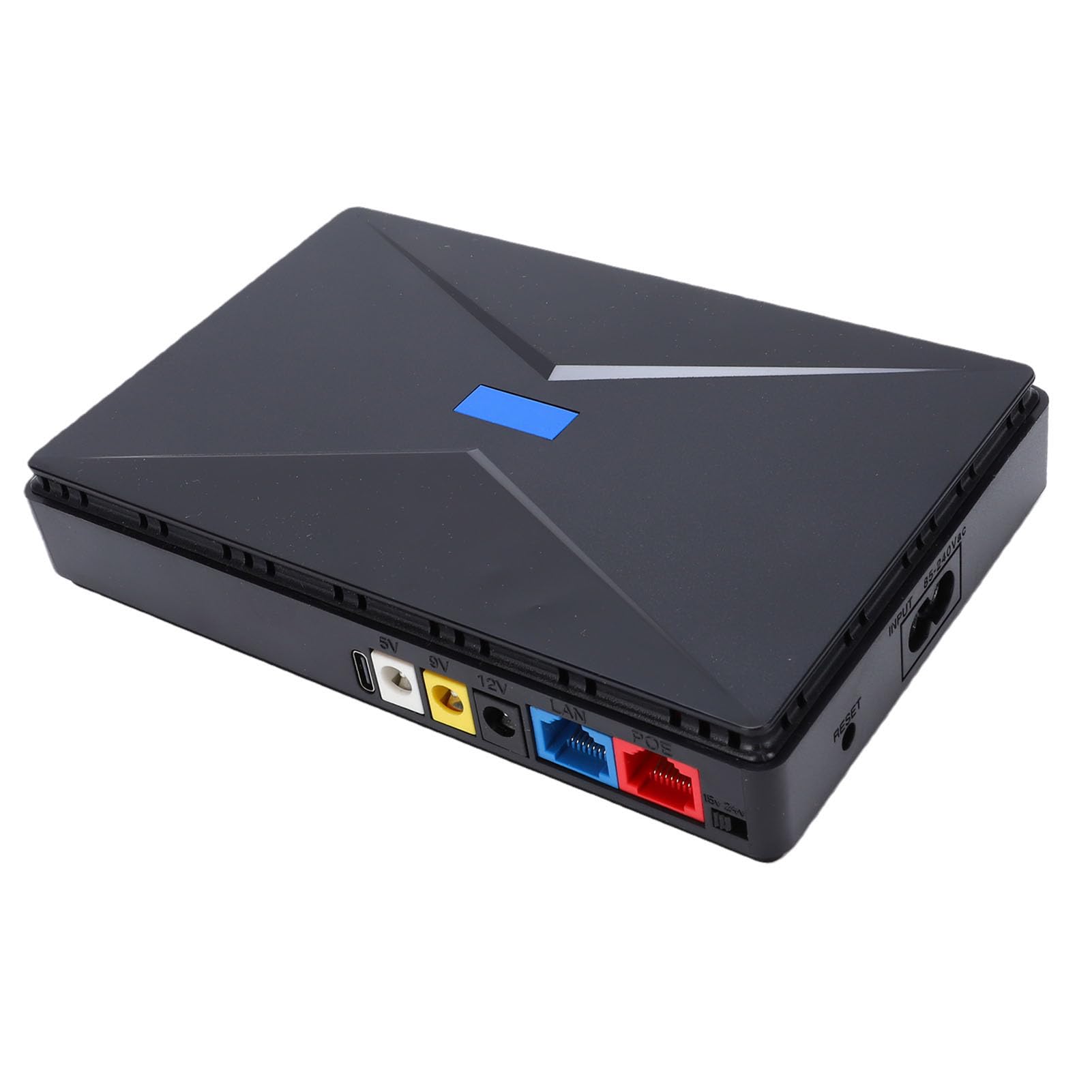 Generic Mini UPS 10400mAh 18W Fuente de Alimentación Ininterrumpida para Enrutador Módem Cámara de Seguridad, Salida DC5V 2A para Uso en el Hogar y la Oficina (Enchufe de la UE)