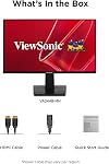 Moniteur Viewsonic VA2448-MH 24 po Full HD 1080p IPS avec 120Hz, taux de rafraîchissement variable, soin des yeux, entrées HDMI et VGA pour la maison et le bureau