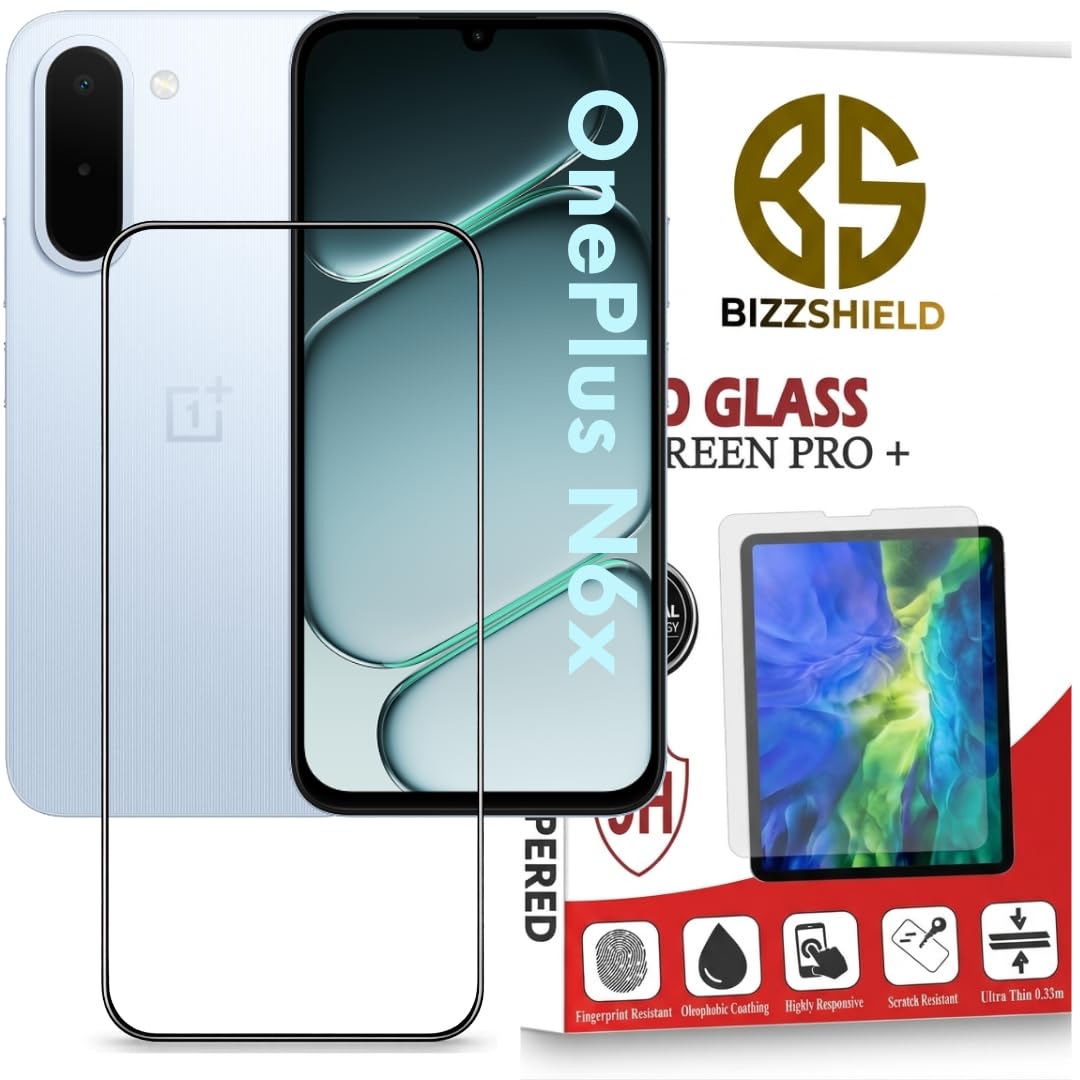 Screen Protector Guard For OnePlus N6x Tempered Glass - HD Clarity, Anti-Fingerprint, Anti-Scratch Temper Guard (One Plus N6x - 6.8 Inch) With Installation Kit - Pack of 1-image-34