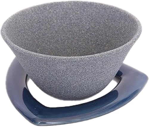 COFIL - Filtro de café de cerámica japonesa, fabricado en Japón, gotero reutilizable, soporte azul