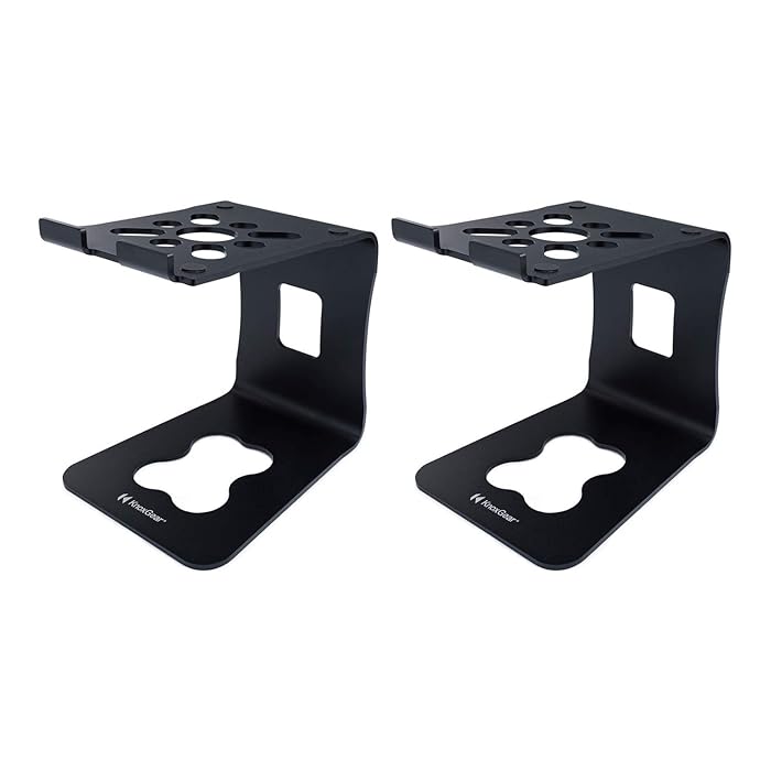 Buy Knox Gear Desktop Speaker Stands, Aluminum Professional Bookshelf