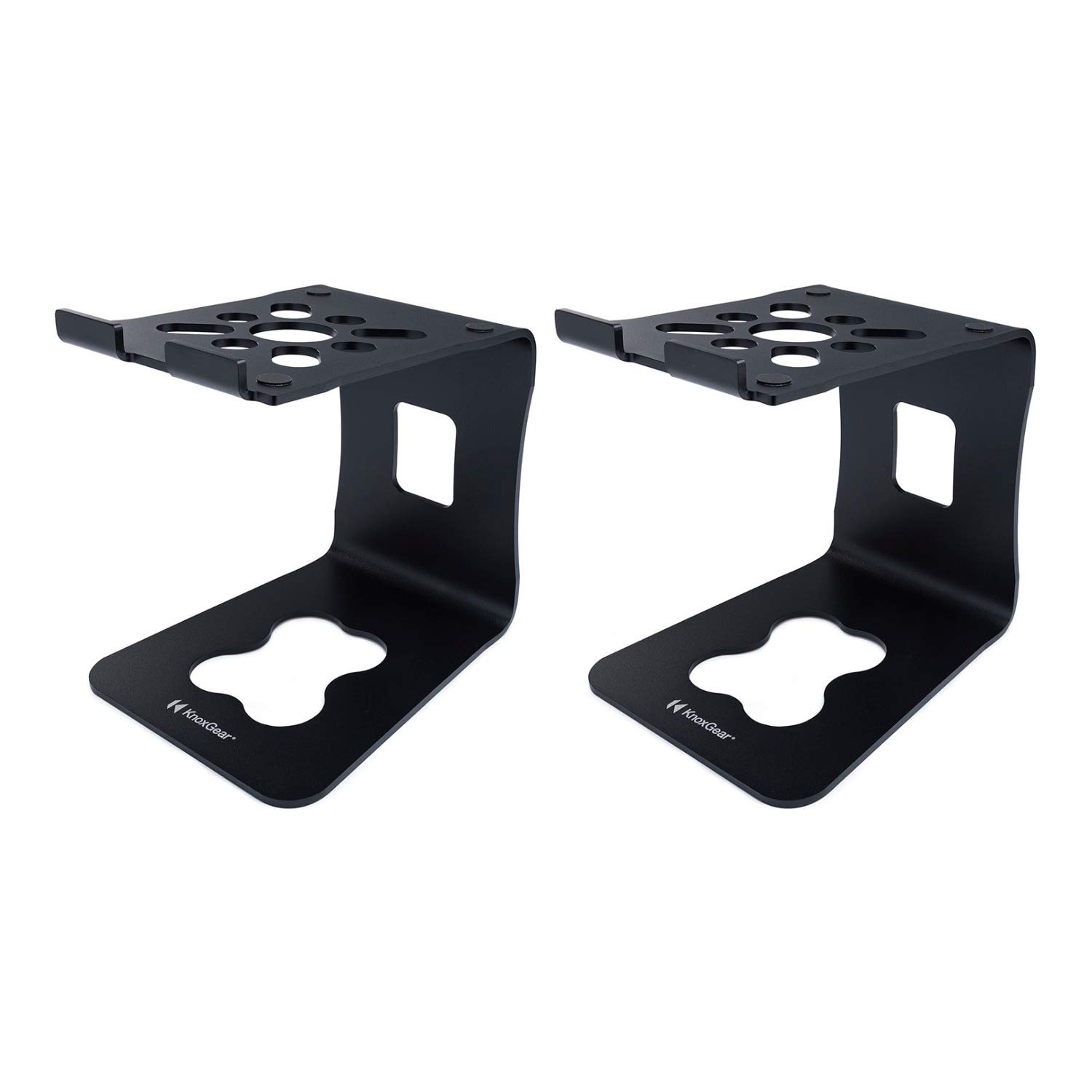Buy Knox Gear Desktop Speaker Stands, Aluminum Professional Bookshelf/Desktop Monitor Audio