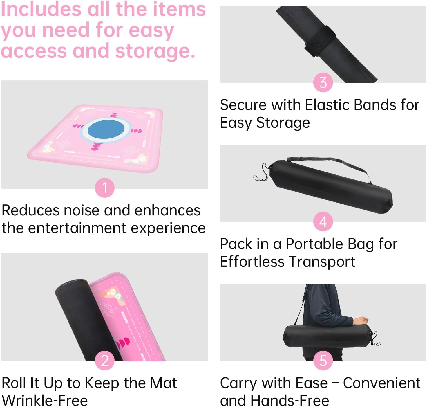 Mahjong Mat for Table Durable Mahjong Table Cover with Unique Design, Premium Mahjong Accessories, Perfect Mahjong Gifts for Women, Game Mat for Mahjong and Board Game Enthusiasts (Soft Bloom)