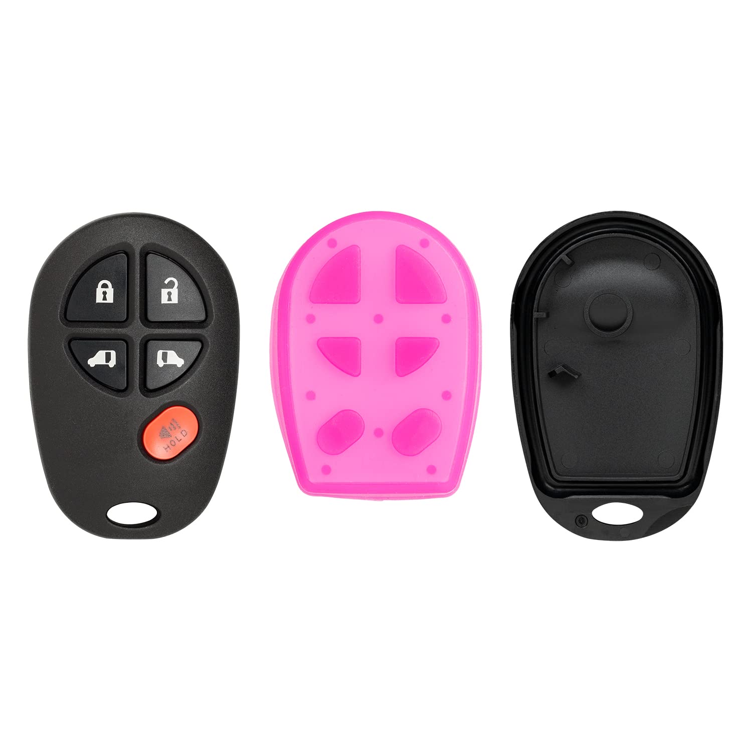 Coque télécommande Toyota Sienna boîtier de clé 5 boutons GQ43VT20T vide