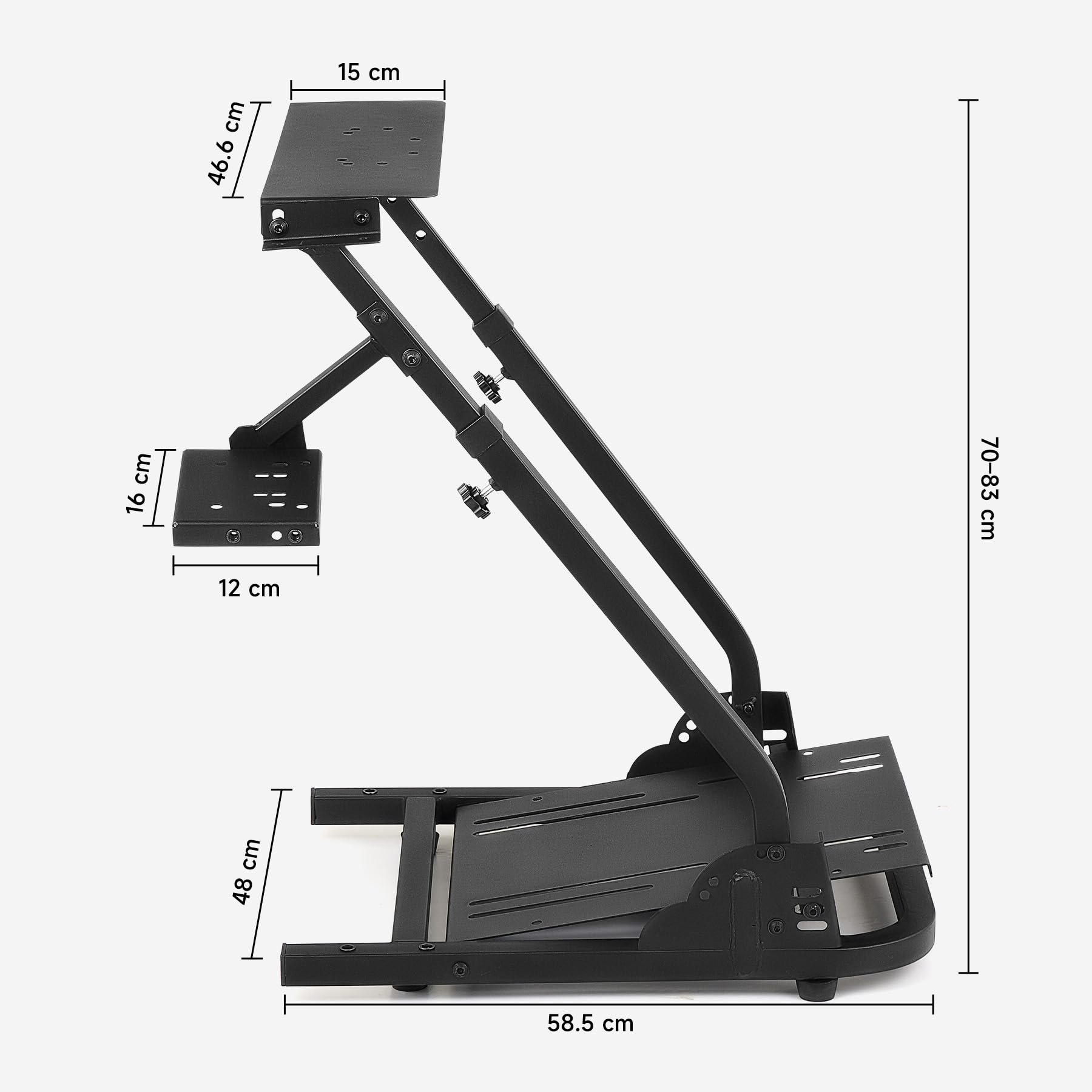 CO-Z Supporto per Volante Logitech G29 Pieghevole Postazione Simulatore Guida Supporto da Corsa Regolabile Supporto per Cambio Simulatore di Cabina di Guida per Logitech G29, G25, G27, G920