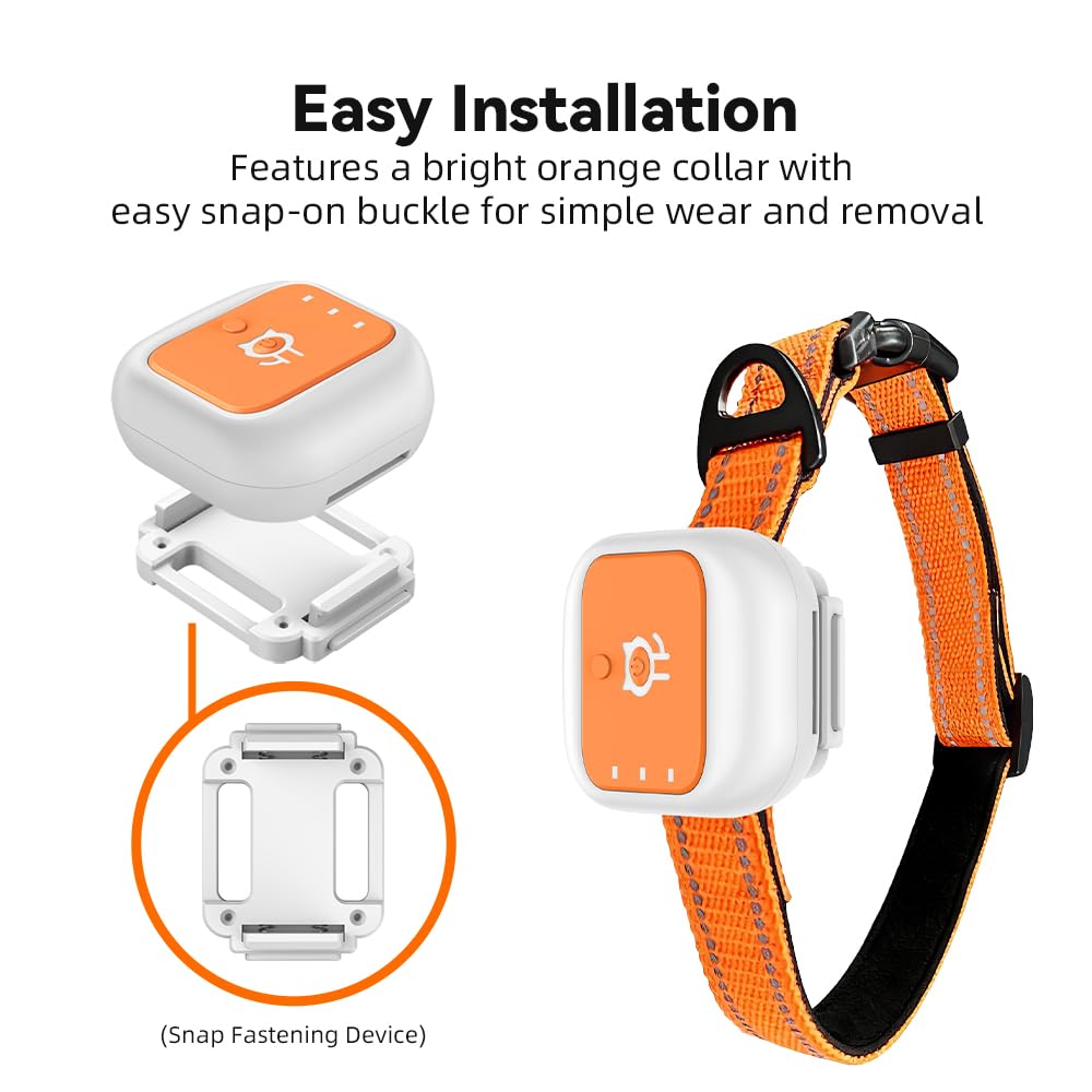 Rastreador GPS Gato Perro, Seguimiento GPS En Tiempo Real, Avisos De Salud, Alertas Antifuga, Alerta De Valla Electrónica, Historial De Rutas, Resistente Al Agua IPX7, SIM 4G Incorporada