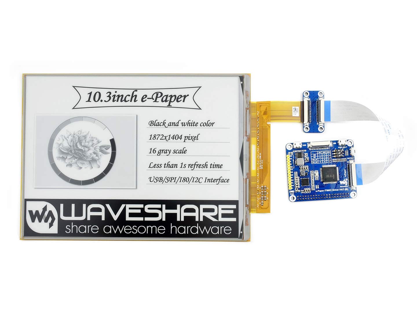 Buy Waveshare 10.3inch Flexible EInk Display HAT for Raspberry Pi