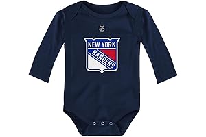 New York Rangers Newborn & Infant Primary Logo Long Sleeve Onesie