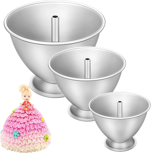 Maxcheck 3 piezas de vestido de princesa para muñecas, molde para tartas, molde de aluminio con núcleo calefactor para boda, cumpleaños, aniversario disponible en Yaxa Venezuela