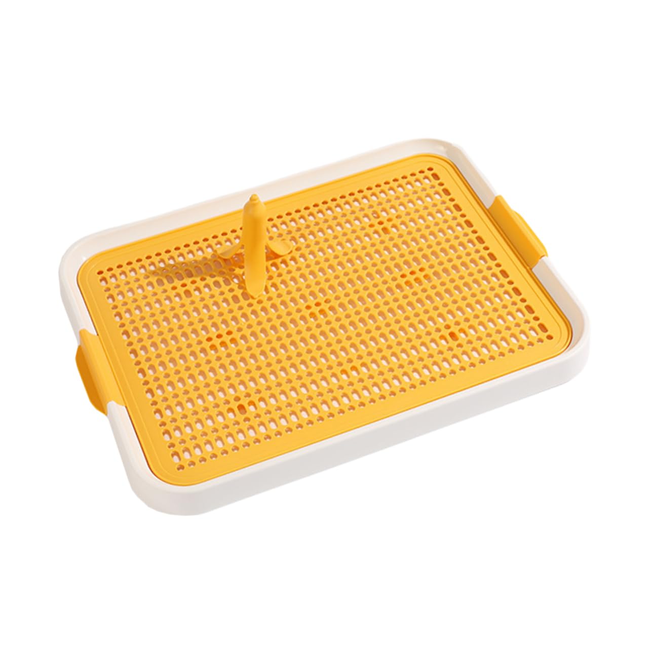 ibasenice Dog Indoor Potty Plastic Puppy Urine Tray Pee Pad Holder Training Aid for Household Pet Dogs Cats