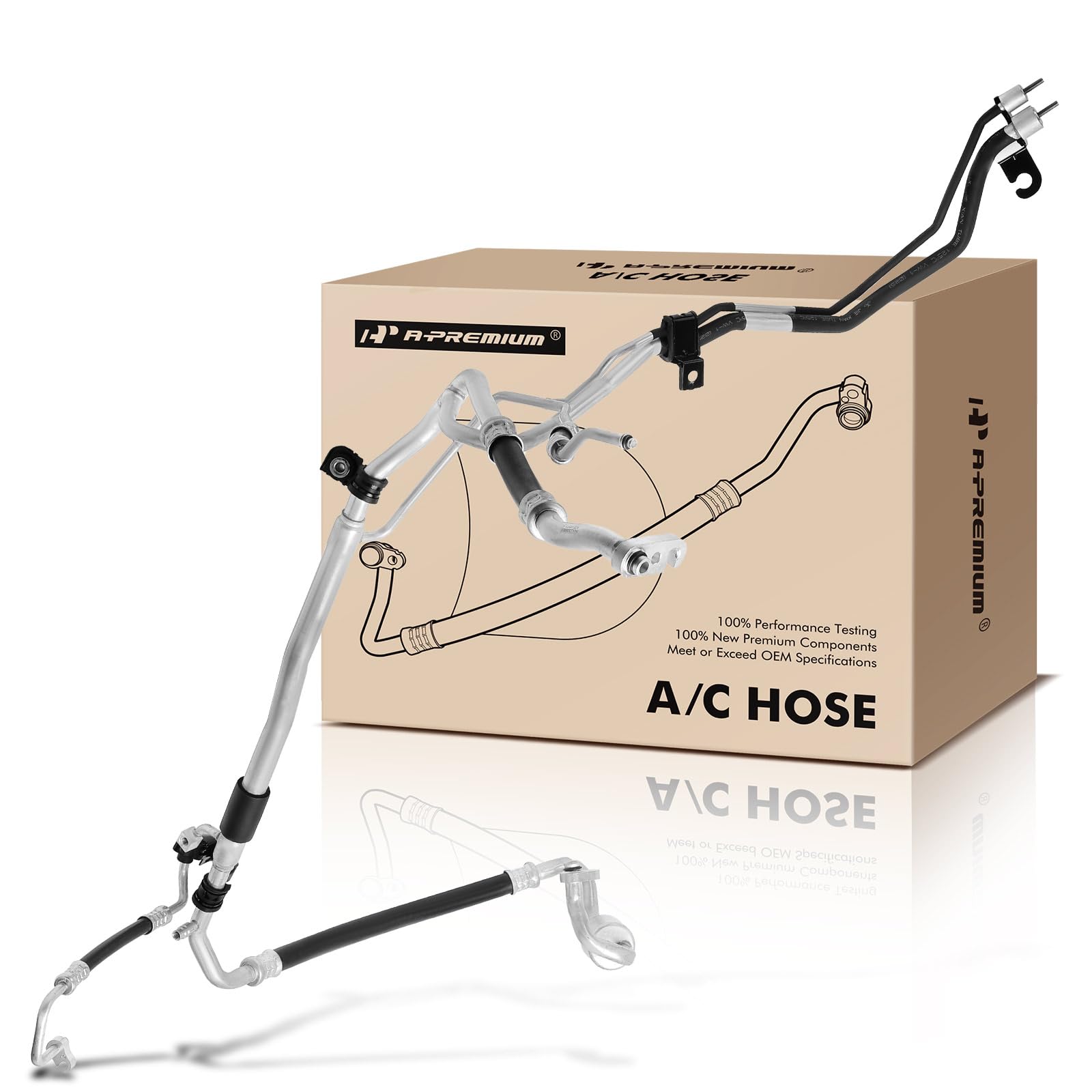 Photo 1 of A-Premium A/C Suction and Liquid Line Hose Assembly Compatible with Hyundai Santa Fe 2013-2018, Santa Fe Sport 2014-2018, Santa Fe XL 2019, 2.0L 3.3L