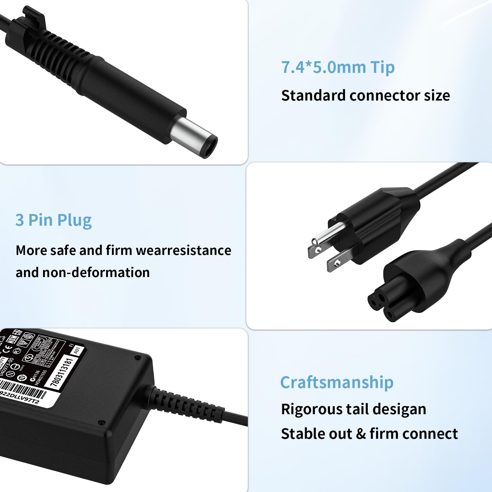 90W Laptop Charger for HP 250-G7 250-G6 G5 G4 350-G2 (Compatible 65W 90W Laptop Charger for HP 250-G7 250-G6 G5 G4 350-G2 (Compatible 65W