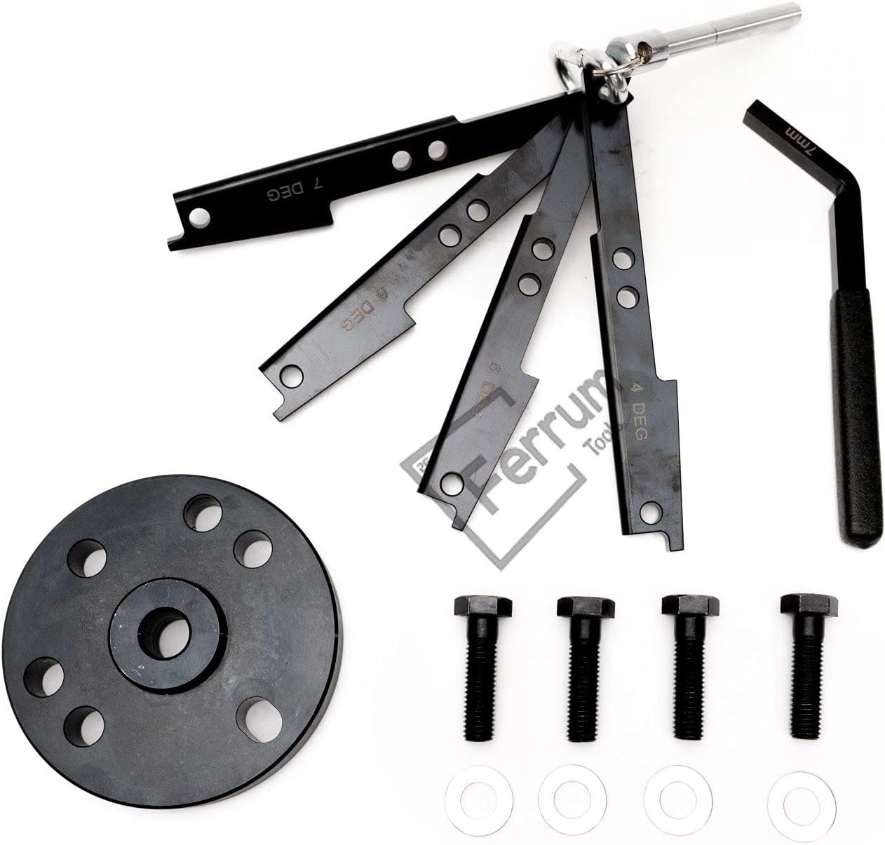 Ferrum Tools ISX QSX Camshaft Timing Tool Injector Cam Gear Puller and 7mm Jake Brake Feeler Gauge Set for All Engines 2007 to 2017 OEM 3163021 3163069 3163020 3163530 Alternative