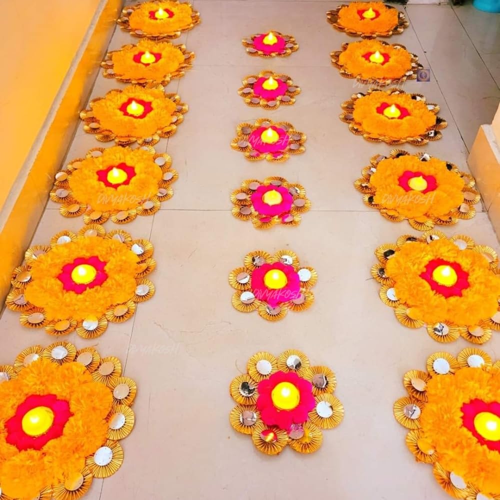 Divyakosh Generic Plastic Toran Home Decor Items for Diwali, Size 11 Inch, Colors and Stencil for Making Rangoli for Diwali Decorations (Style 15) (B0D3HW78Z4) Amazon Price History, Amazon Price Tracker