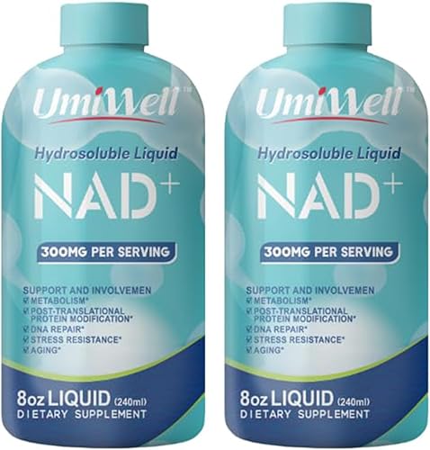 Hydrosoluble Liquid Nicotinamide Adenine Dinucleotide High Purity Formula for Cellular Longevity,Healthy Aging,Energy,Metabolism and Focus NMN,NMNH