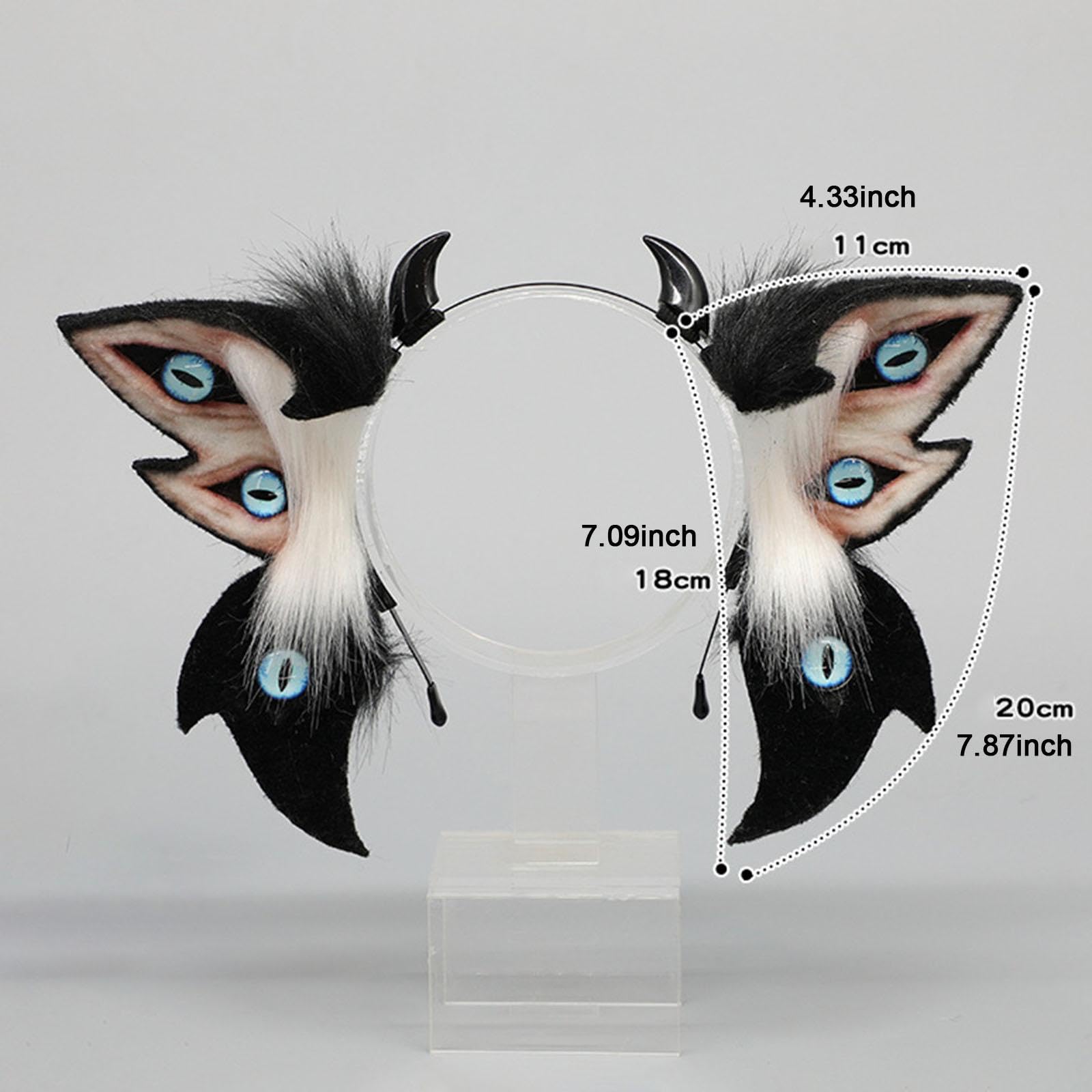 TISHITA Diadema con Orejas de Animales para Disfraces, Ideal para Fiestas Temáticas Y Festivales para Adultos.
