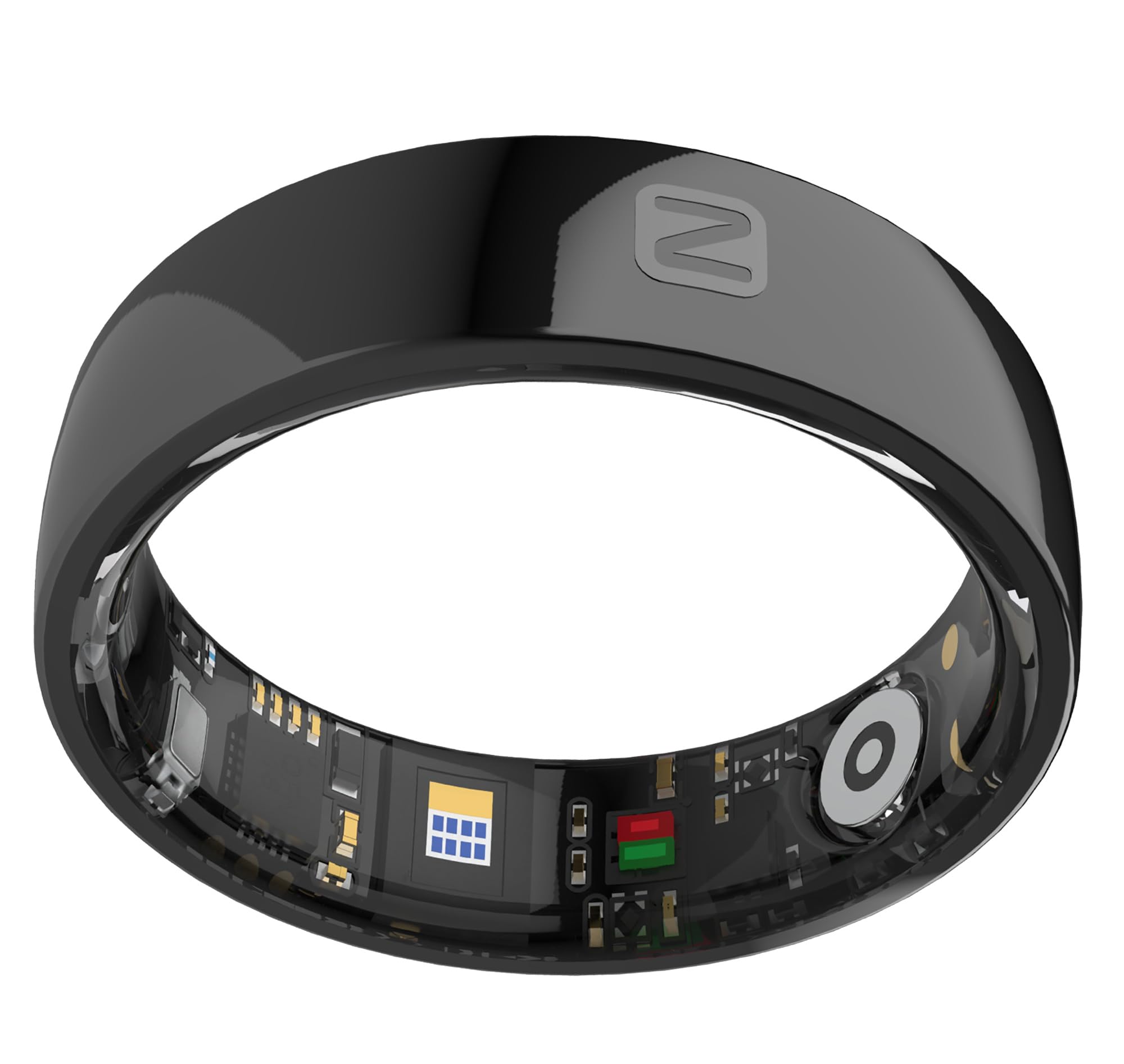 CNBRO Smart Rings for Men Women Health Ring Heart Rate Monitor Sleep Rings NFC Control Family Care Exercise Activity Tracker Pedometer Step Counter Smart Rings for Android & iOS Phones Ceramic Ring-picture-15