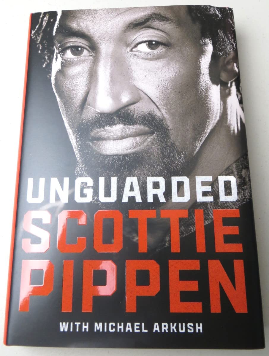 scottie pippen signed autographed hardcover book unguarded bulls jsa