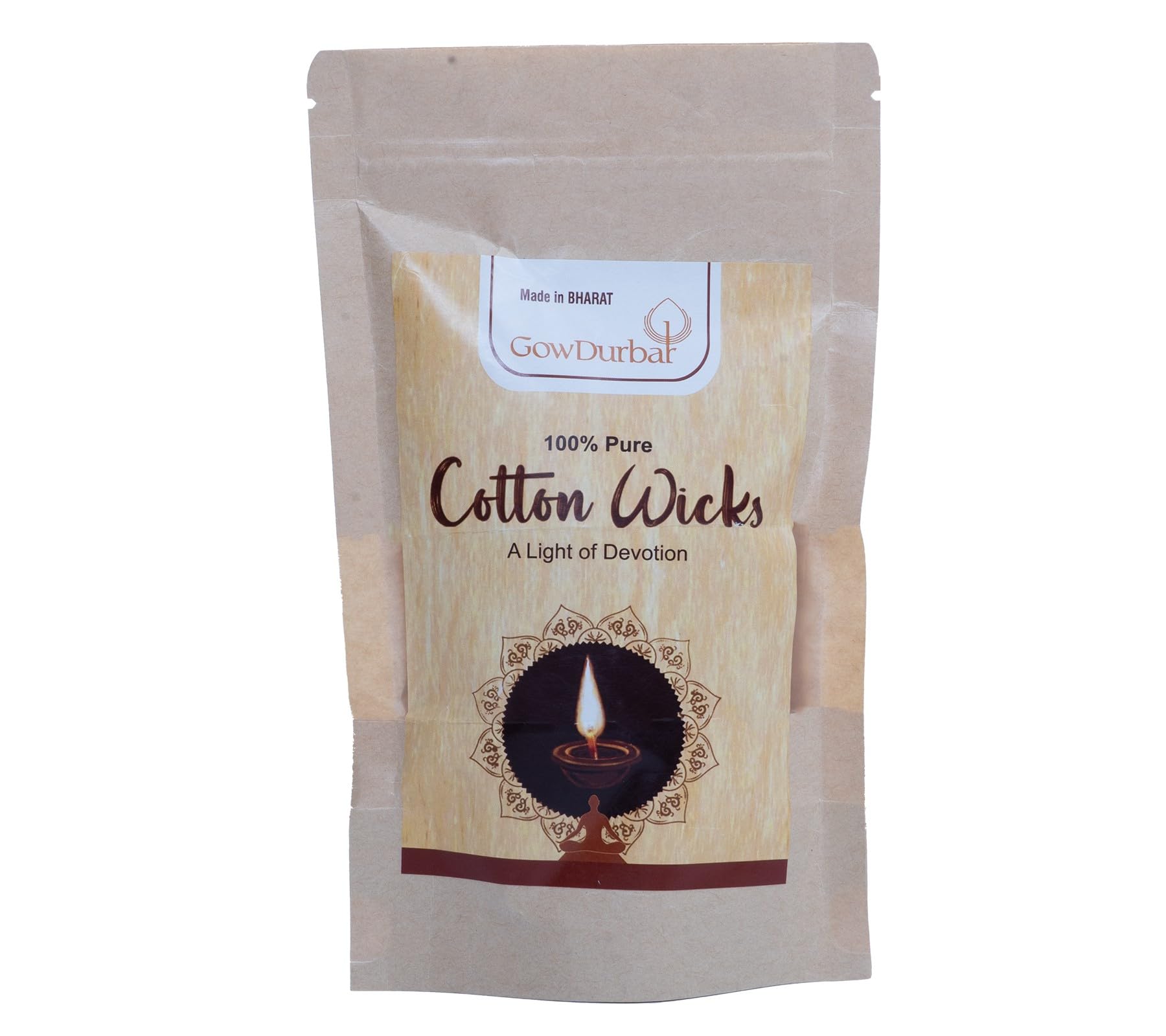 GowDurbar Pooja Cotton Wicks - 30g [450 Pieces] | for Pooja Spiritual Prayers | Ideal for Home Décor, Meditation, and Religious Ceremonies [Pack of 3]-image-13
