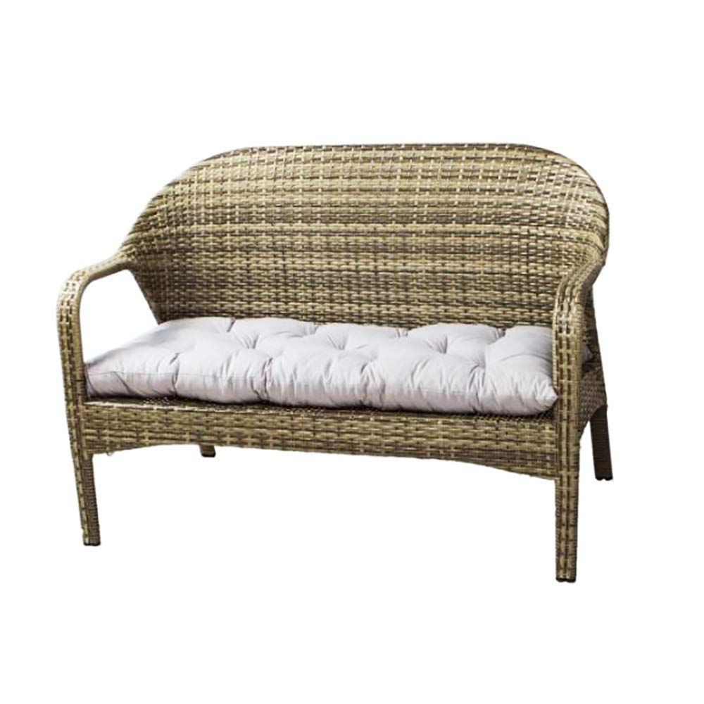 Coussin de banc de jardin rectangulaire 100x50 assise balancelle terrasse grise douce