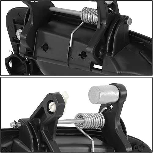 Miniatura 5 de DNA MOTORING Manija de puerta exterior delantera izquierda compatible con Honda Accord Coupe 03-07, con orificio de cerradura, negro, OEM-DHO-01089