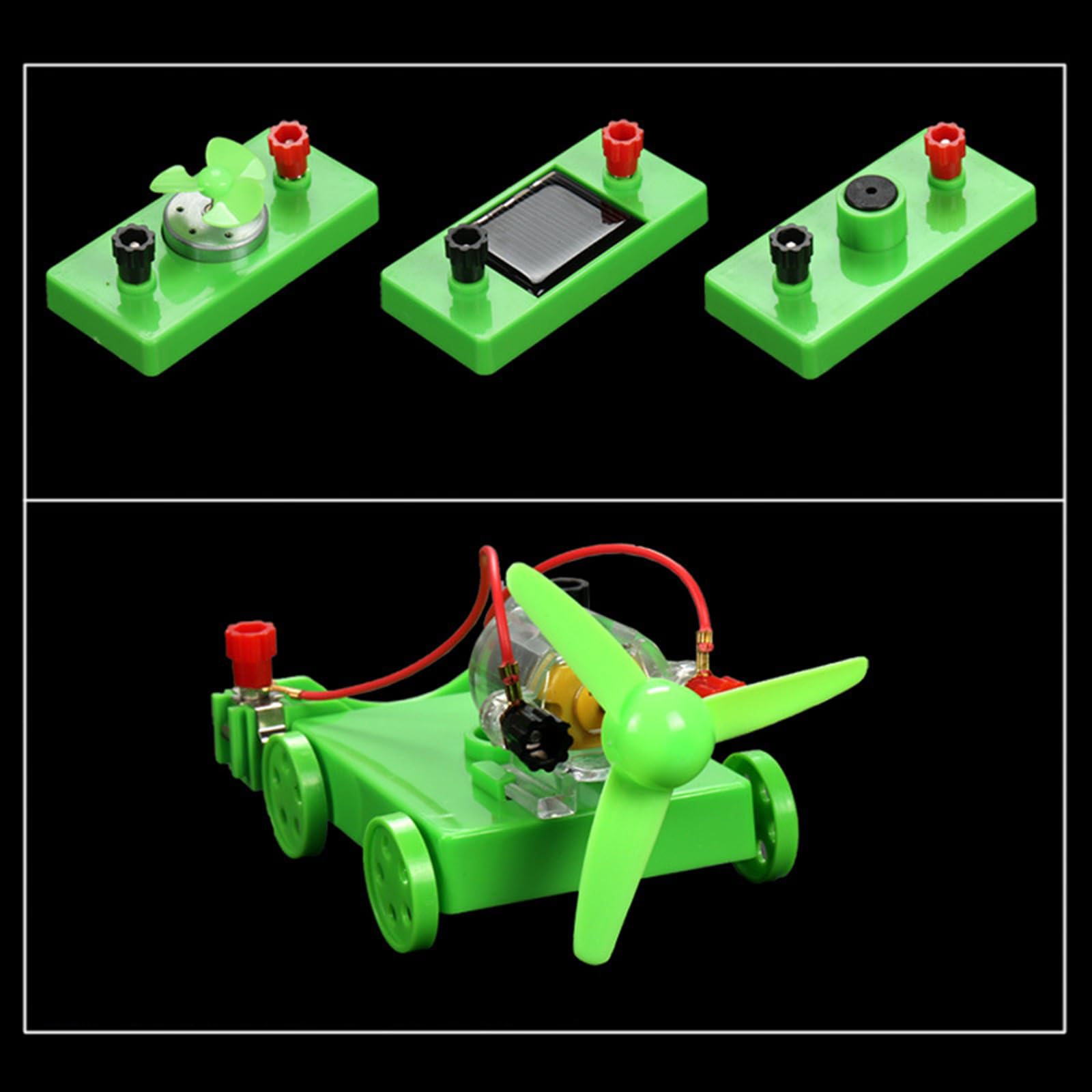 Juego de aparatos de experimento, caja de equipo de laboratorio de ciencias, equipo para niños, experimentos eléctricos