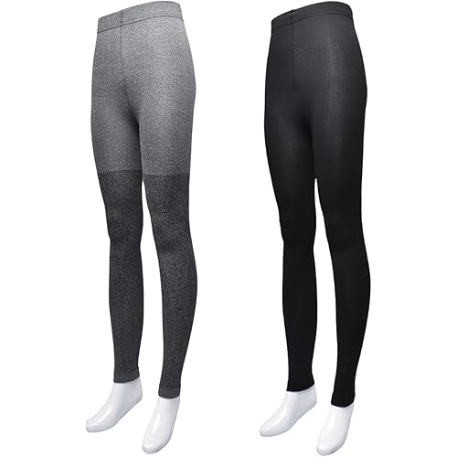 GAP womens Original Ribbed Seamless Tights, 2-pack Footless & Fleece Lined Tights, Soft